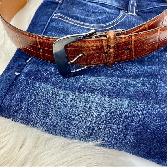 Brighton Brown Italian Saddle Leather Belt size 30 - Picture 4 of 7